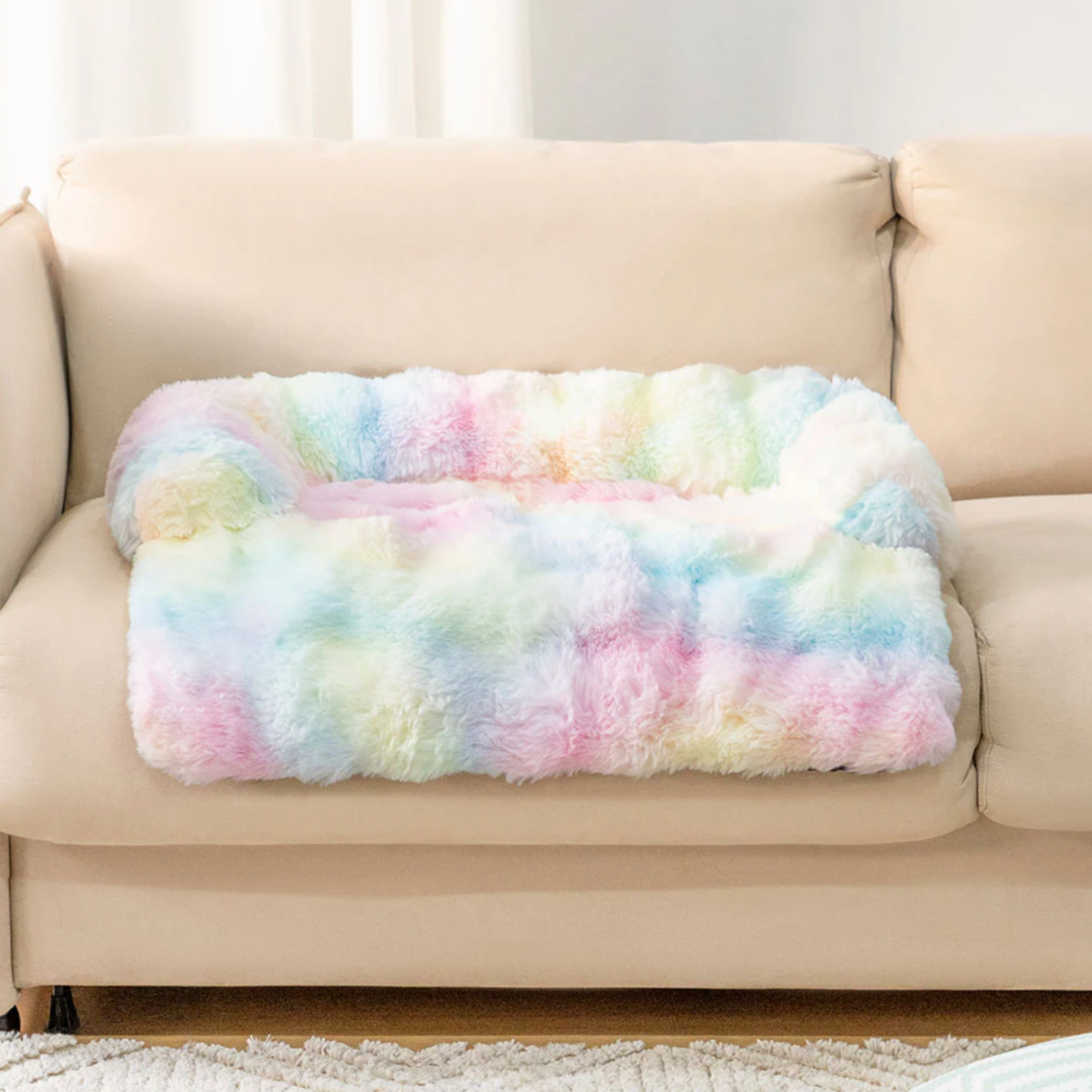 PETTIふわふわオーソペディック犬用ソファ毛布