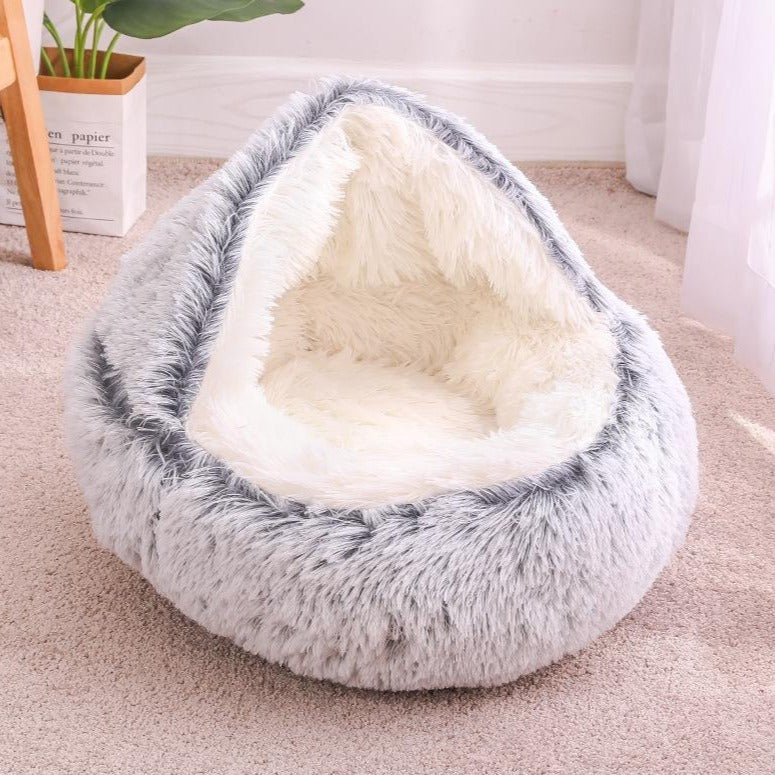 落ち着きのある猫用ベッド