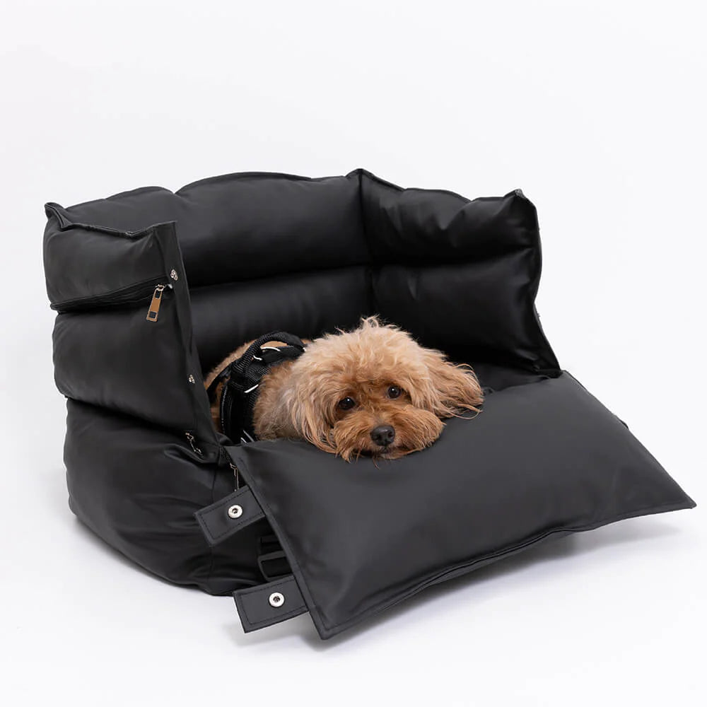 PETTI ヴィーガンレザー製犬用車載ボックス