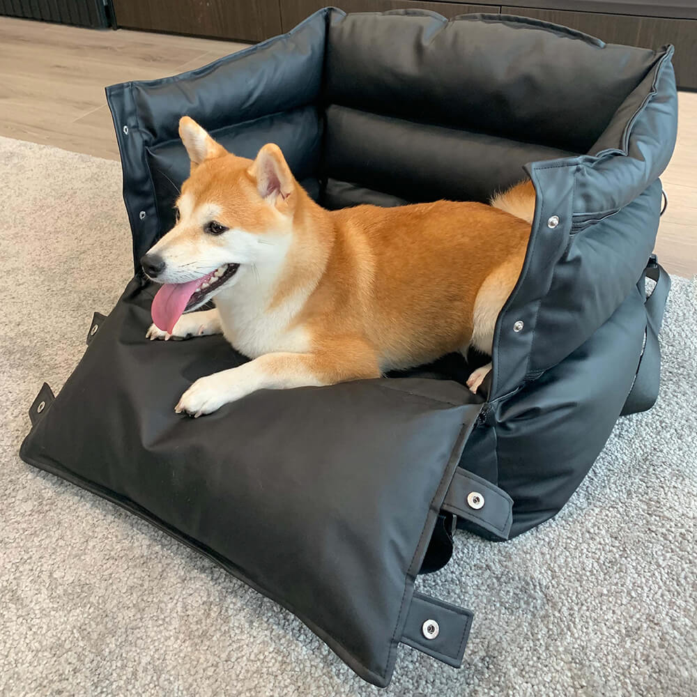 PETTI ヴィーガンレザー製犬用車載ボックス