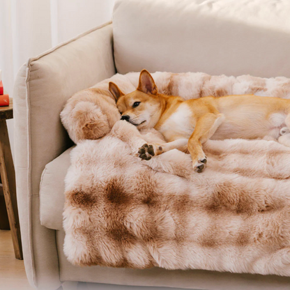 PETTIふわふわオーソペディック犬用ソファ毛布